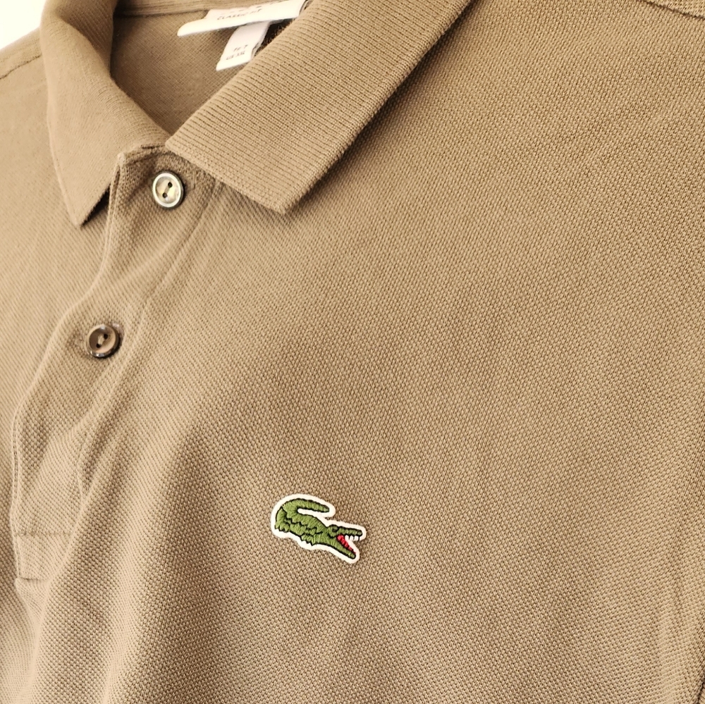 Original lacoste polo / gently used/ khaki green